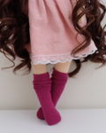 handmade art doll by ret curly hair