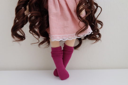 handmade art doll by ret curly hair